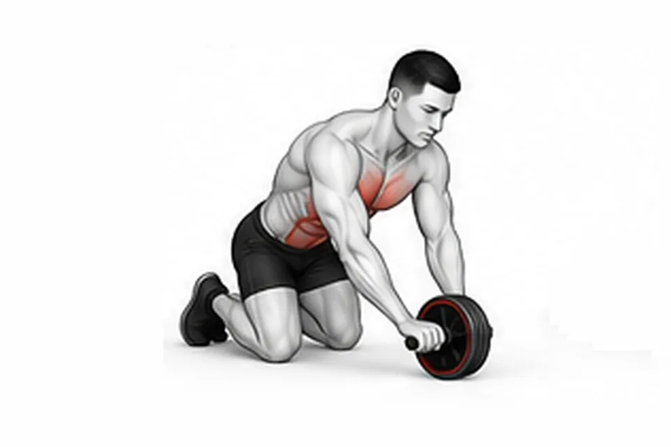 Ab Wheel Rollout: technique animation