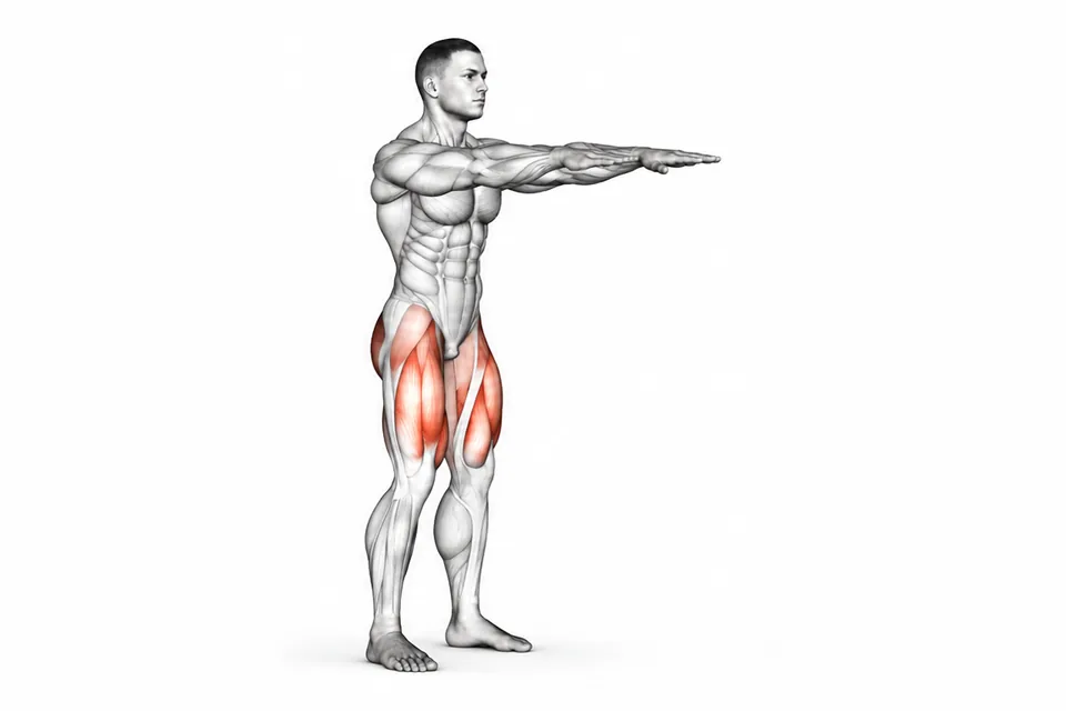 Bodyweight Squat: technique animation