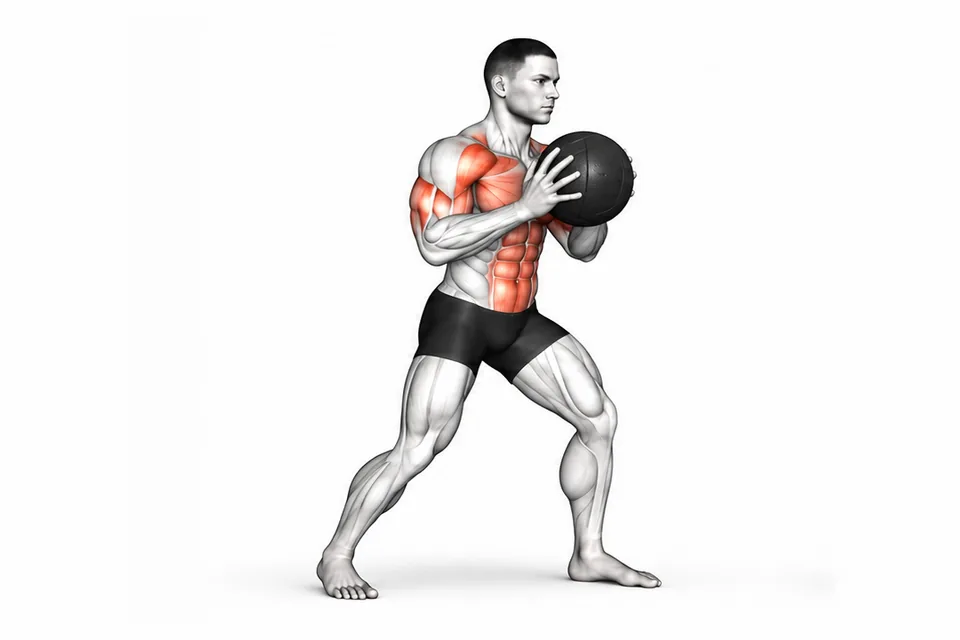 Med Ball Chest Pass: technique animation