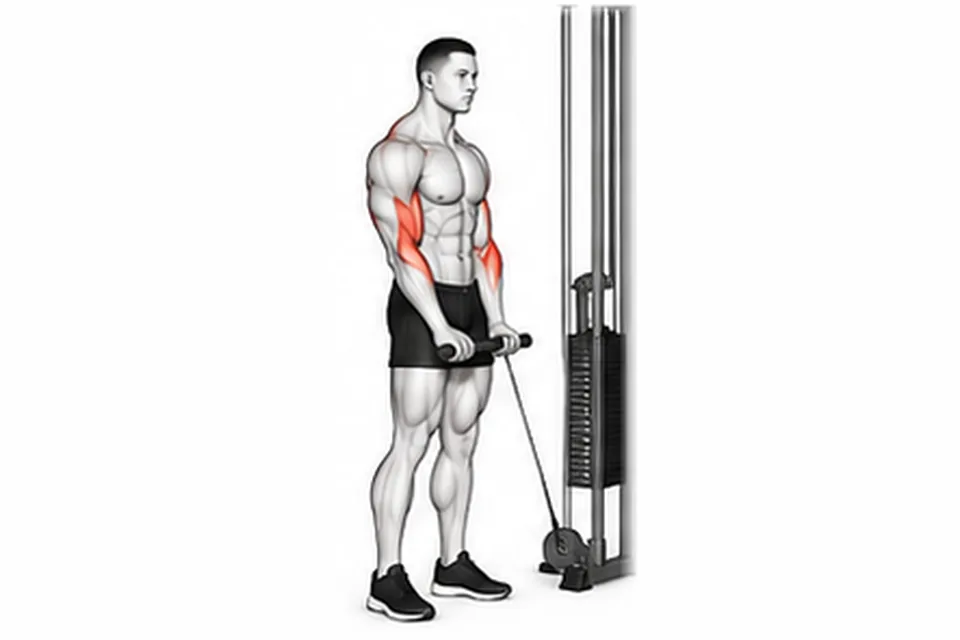 Cable Curl: technique animation