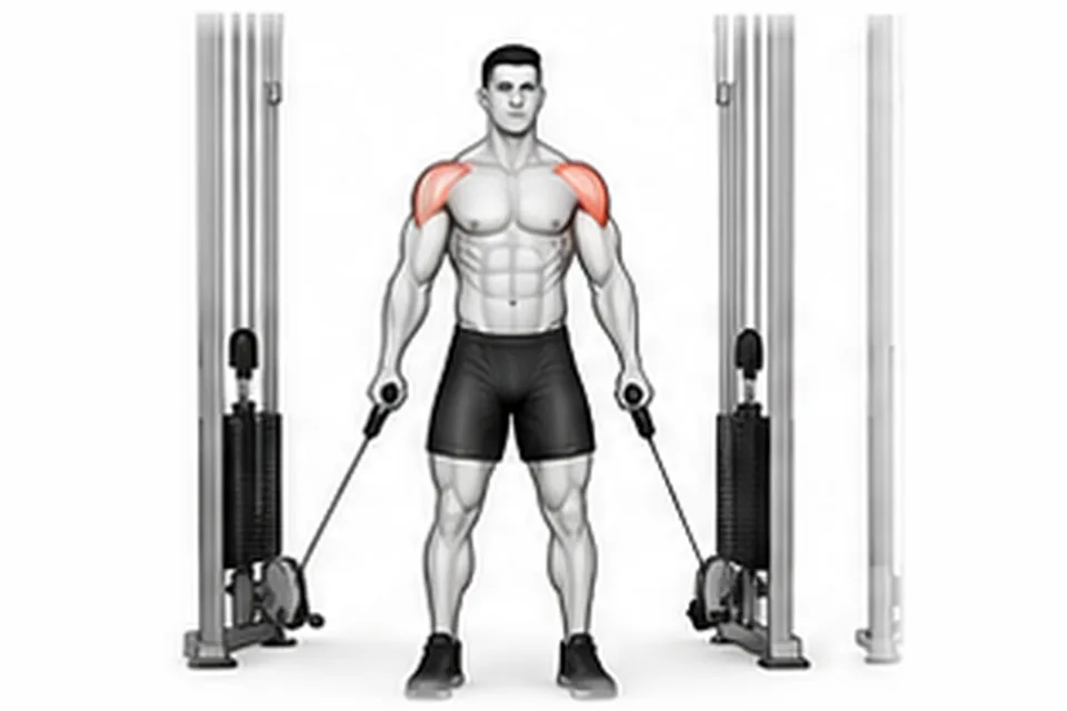 Cable Lateral Raise: technique animation
