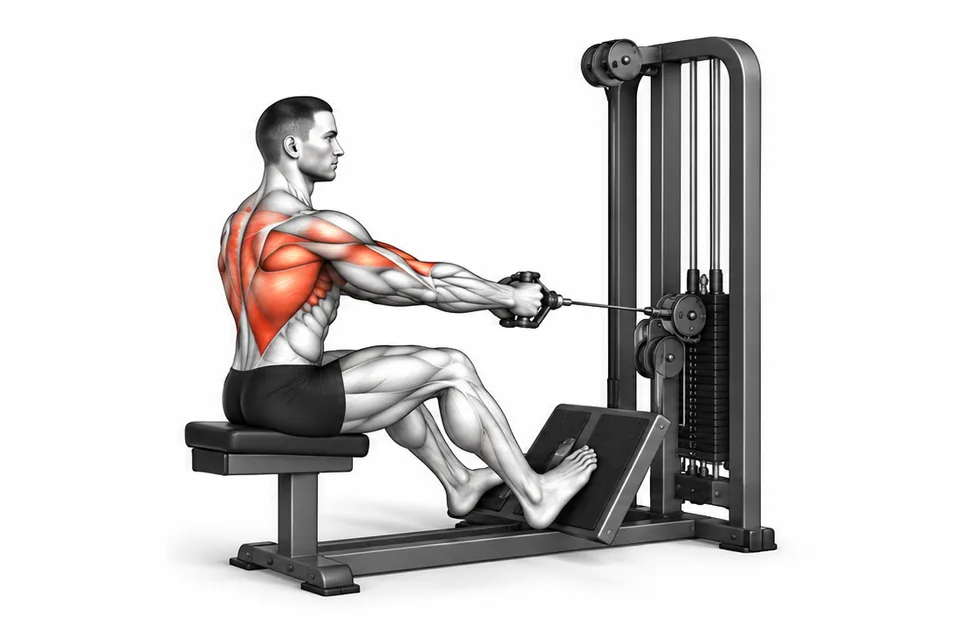 Seated Cable Row: technique animation