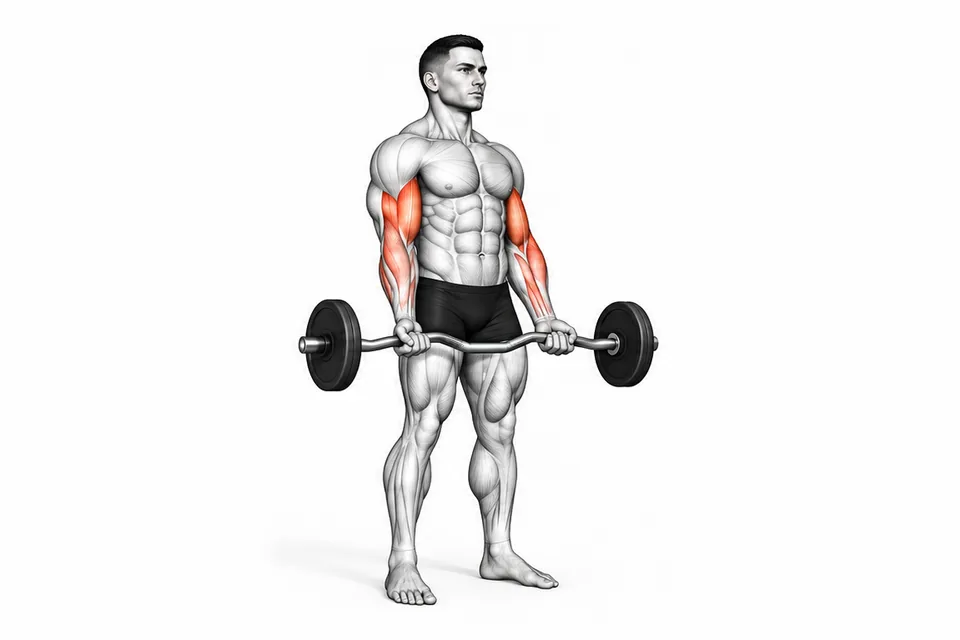 EZ-Bar Curl: technique animation