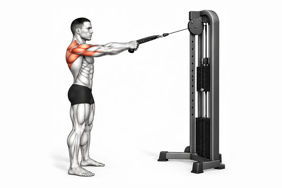 Face Pull: technique animation