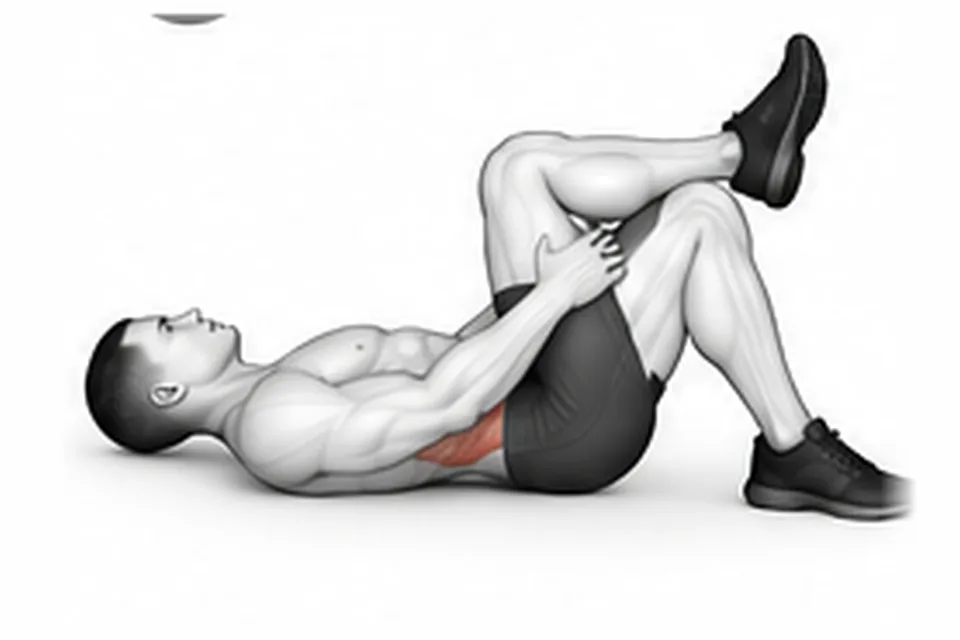 Figure-4 Glute Stretch: technique animation