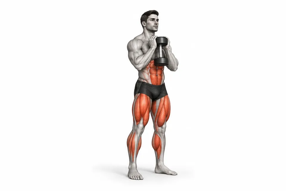 Goblet Squat: technique animation