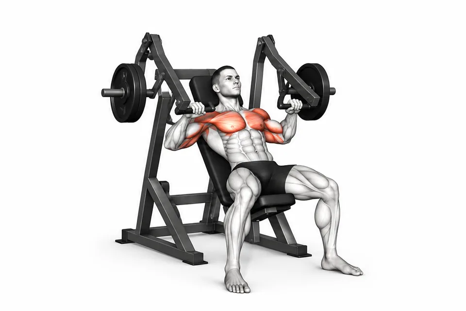 Incline Chest Press: technique animation
