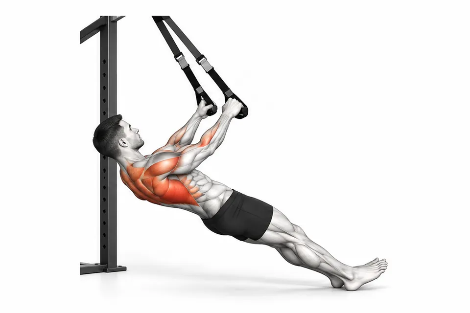 Inverted Row: technique animation