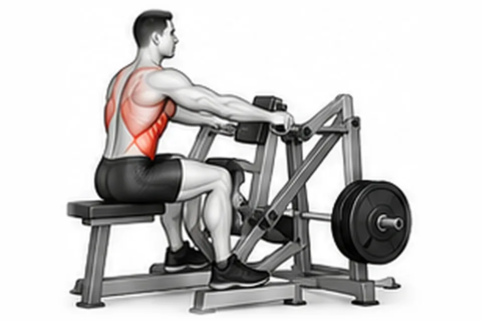 Seated Machine Row: technique animation