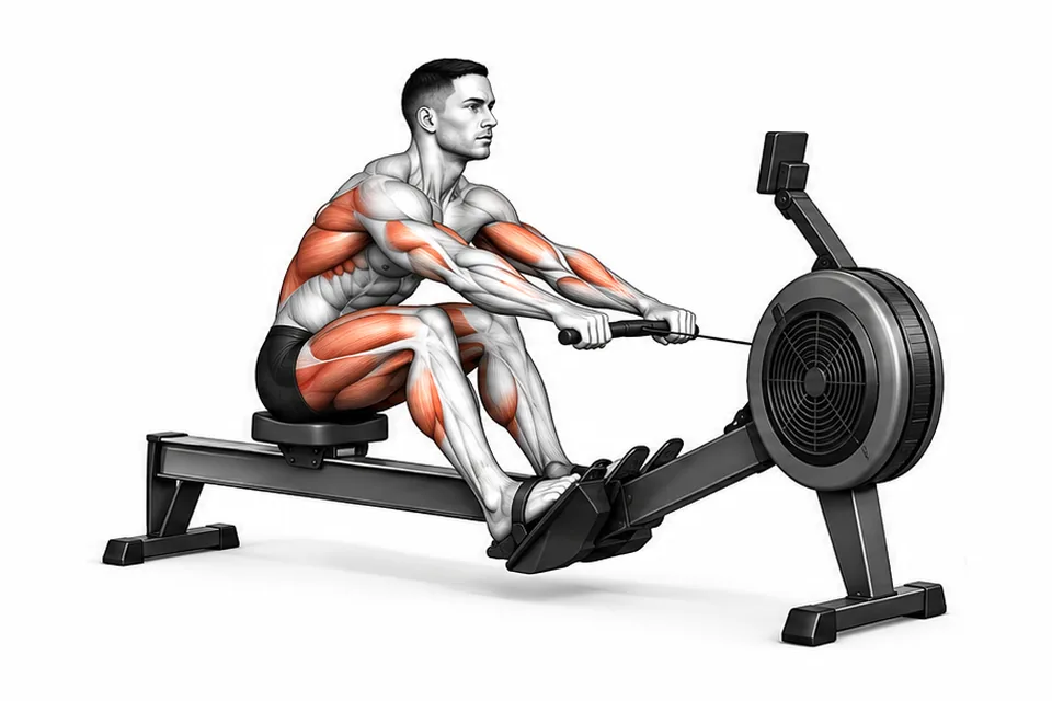 Rowing Machine: technique animation