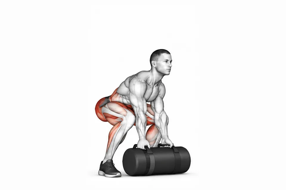Sandbag Over Shoulder: technique animation