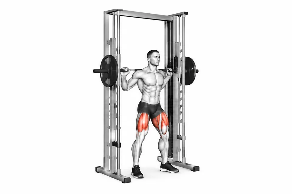 Smith Machine Squat: technique animation