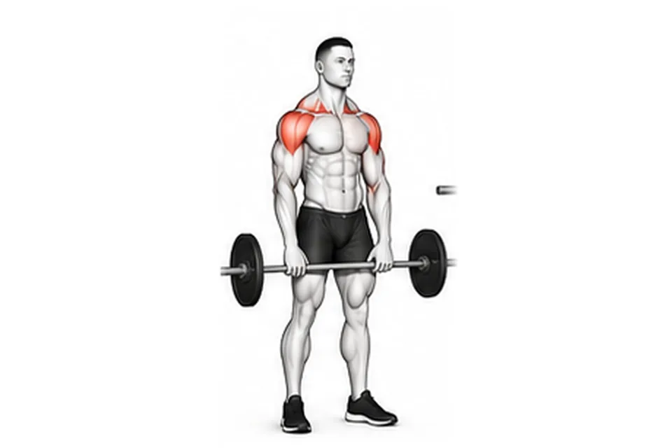 Upright Row: technique animation