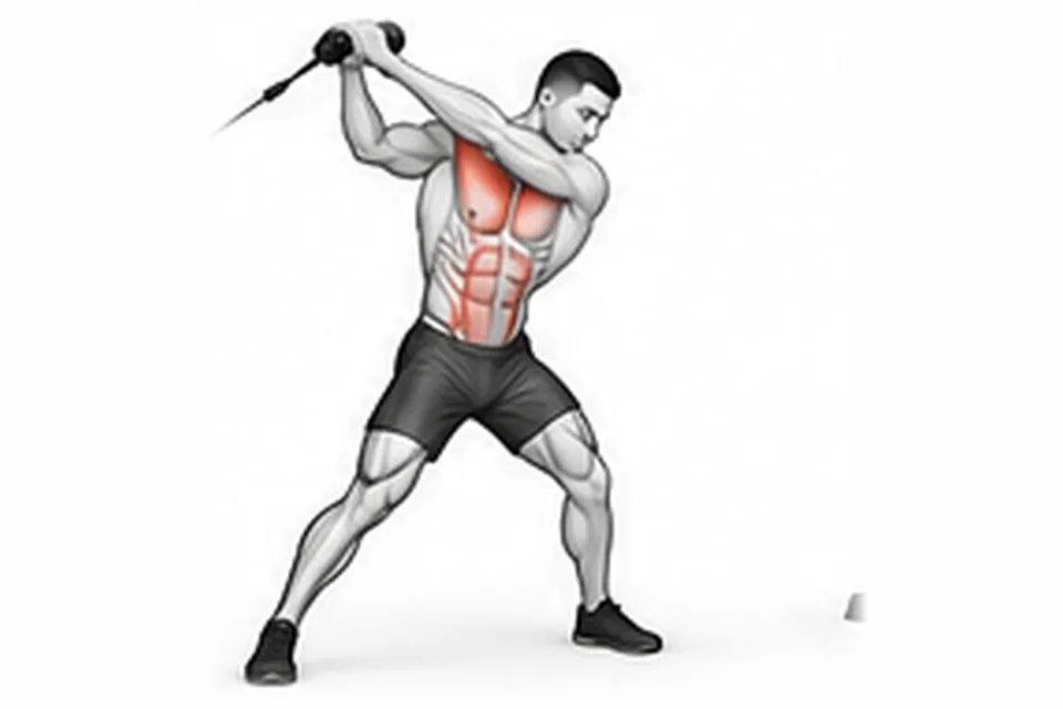 Cable Wood Chop: technique animation